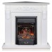 RealFlame Электрокамин Dominica Corner DN белый матовый с очагом Majestic Lux Black