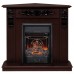 RealFlame Электрокамин Dominica Corner DN орех с очагом Majestic Lux Black