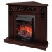 RealFlame Электрокамин Dominica Corner DN орех с очагом Majestic Lux Black RC