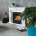 RealFlame Электрокамин Dominica DN белый матовый с очагом 3D Olympic