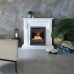 RealFlame Электрокамин Dominica DN белый матовый с очагом 3D Oregan