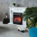RealFlame Электрокамин Dominica DN белый матовый с очагом Majestic Lux Black RC