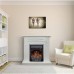 RealFlame Электрокамин Dominica DN белый матовый с очагом Majestic Lux Black
