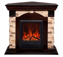 RealFlame Электрокамин Dublin Corner Rock AO античный дуб с очагом Eugene
