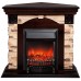 RealFlame Электрокамин Dublin Corner Rock AO античный дуб с очагом Fobos Lux Black