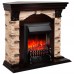 RealFlame Электрокамин Dublin Corner Rock AO античный дуб с очагом Fobos Lux Black