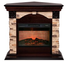 RealFlame Электрокамин Dublin Corner Rock AO античный дуб с очагом Irvine 24