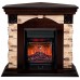 RealFlame Электрокамин Dublin Corner Rock AO античный дуб с очагом Majestic Lux Black RC