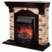 RealFlame Электрокамин Dublin Corner Rock AO античный дуб с очагом Majestic Lux Black RC