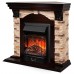 RealFlame Электрокамин Dublin Corner Rock AO античный дуб с очагом Majestic Lux Black