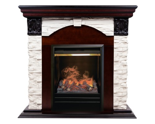RealFlame Электрокамин Dublin Lux AO античный дуб с очагом 3D Olympic