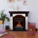 RealFlame Электрокамин Dublin Lux AO античный дуб с очагом 3D Oregan