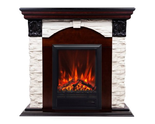 RealFlame Электрокамин Dublin Lux AO античный дуб с очагом Eugene