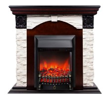 RealFlame Электрокамин Dublin Lux AO античный дуб с очагом Fobos Lux Black