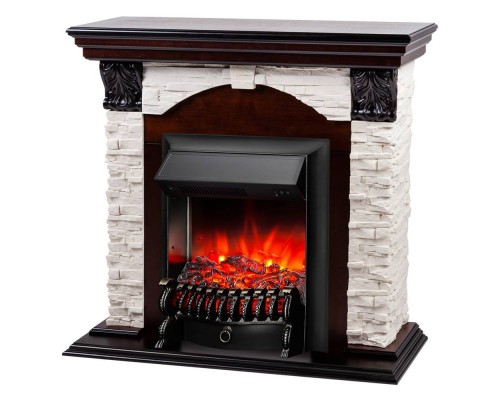 RealFlame Электрокамин Dublin Lux AO античный дуб с очагом Fobos Lux Black