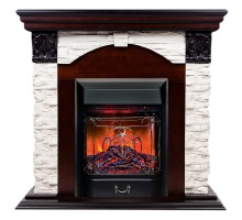 RealFlame Электрокамин Dublin Lux AO античный дуб с очагом Majestic Lux Black RC