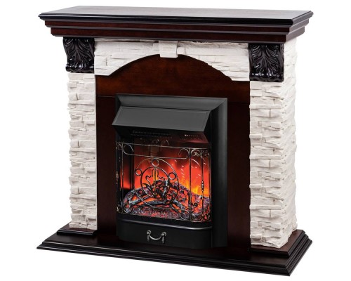 RealFlame Электрокамин Dublin Lux AO античный дуб с очагом Majestic Lux Black RC
