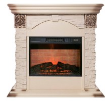 RealFlame Электрокамин Dublin Lux WT с очагом Irvine 24