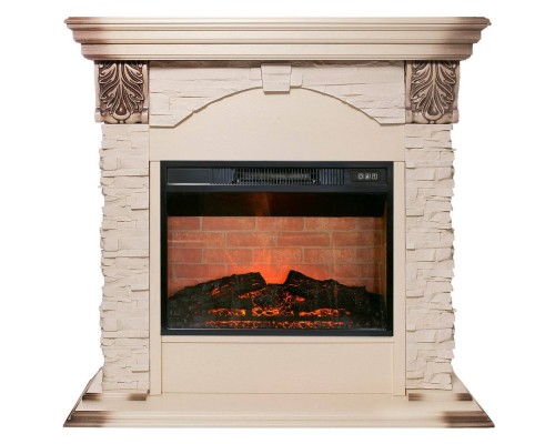 RealFlame Электрокамин Dublin Lux WT с очагом Irvine 24