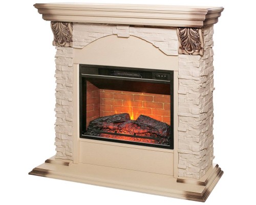 RealFlame Электрокамин Dublin Lux WT с очагом Irvine 24