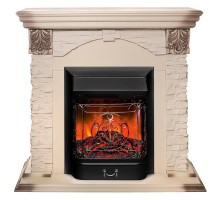 RealFlame Электрокамин Dublin Lux WT с очагом Majestic Lux Black