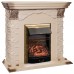 RealFlame Электрокамин Dublin Lux WT с очагом Majestic Lux Brass