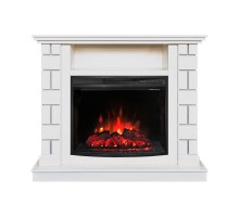 RealFlame Электрокамин Edward WT молочный с очагом Evrika 25,5 LED