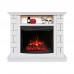 RealFlame Электрокамин Edward WT молочный с очагом Evrika 25,5 LED