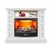 RealFlame Электрокамин Edward WT молочный с очагом Firestar 25,5