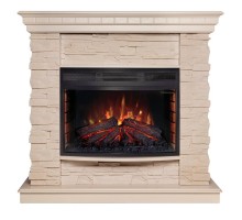 RealFlame Электрокамин Elford 25 WT белый дуб c Firefield 25 S IR