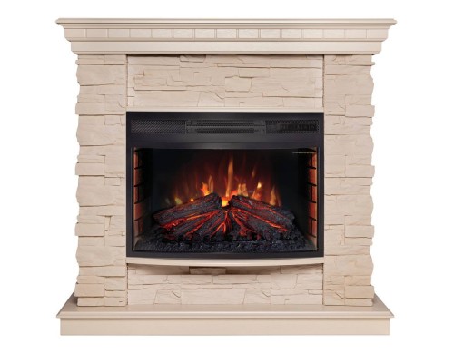 RealFlame Электрокамин Elford 25 WT белый дуб c Firefield 25 S IR