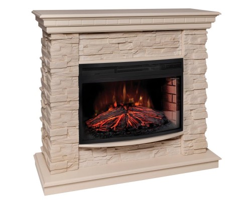 RealFlame Электрокамин Elford 25 WT белый дуб c Firefield 25 S IR