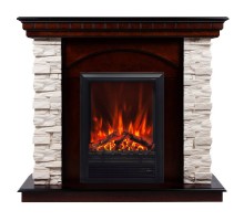 RealFlame Электрокамин Elford AO античный дуб с очагом Eugene