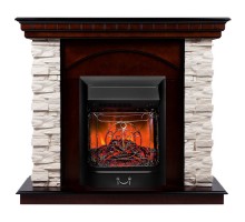 RealFlame Электрокамин Elford AO античный дуб с очагом Majestic Lux Black