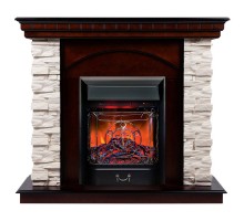 RealFlame Электрокамин Elford AO античный дуб с очагом Majestic Lux Black RC