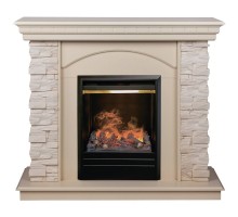 RealFlame Электрокамин Elford WT белый дуб с очагом 3D Olympic