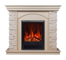 RealFlame Электрокамин Elford WT белый дуб с очагом Eugene