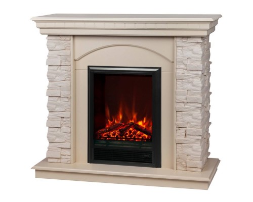RealFlame Электрокамин Elford WT белый дуб с очагом Eugene