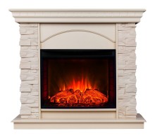 RealFlame Электрокамин Elford WT белый дуб с очагом Evrika 25,5 LED