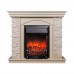 RealFlame Электрокамин Elford WT белый дуб с очагом Fobos Lux Black