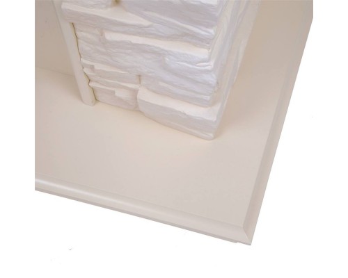 RealFlame Электрокамин Elford WT белый дуб с очагом Fobos Lux Black