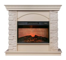 RealFlame Электрокамин Elford WT белый дуб с очагом Irvine 24