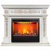 RealFlame Электрокамин Estella 25,5/26 WT белый дуб с золотой патиной с очагом 3D Helios 26