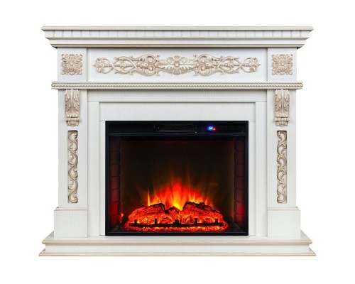RealFlame Электрокамин Estella 25,5/26 WT с очагом Sparta 25,5 LED