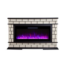 RealFlame Электрокамин Fiero 42 AO античный дуб c Diamond 42, с муляжом дров и кристаллами