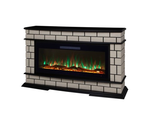RealFlame Электрокамин Fiero 42 AO античный дуб c Diamond 42, с муляжом дров и кристаллами