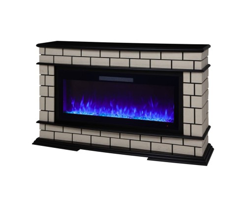 RealFlame Электрокамин Fiero 42 AO античный дуб c Diamond 42, с муляжом дров и кристаллами