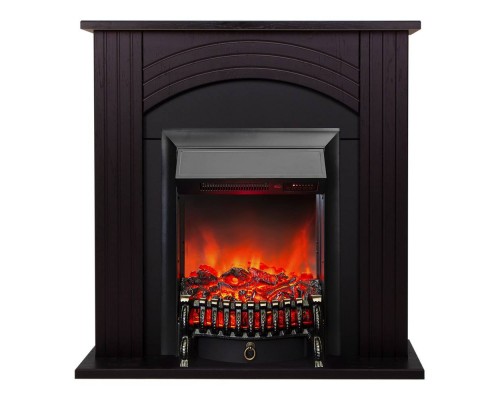 RealFlame Электрокамин Hanna DN орех с очагом Fobos Lux Black RC