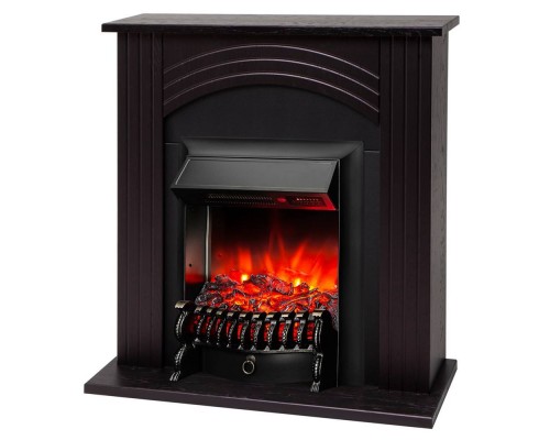 RealFlame Электрокамин Hanna DN орех с очагом Fobos Lux Black RC