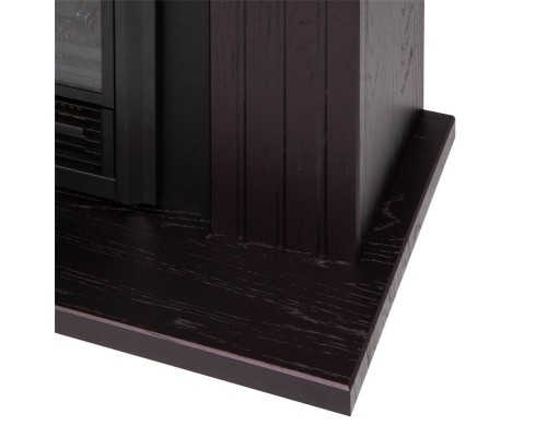 RealFlame Электрокамин Hanna DN орех с очагом Majestic Lux Black